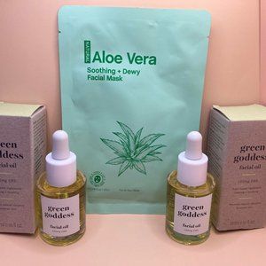 NIB Avon Green Goddess Plant-Based Set + Face Mask Bonus! ~ Fast Ship!